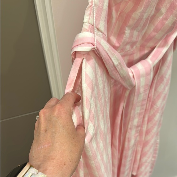 Boston Proper size 6 Pink Gingham Halter Dress - Picture 3 of 4